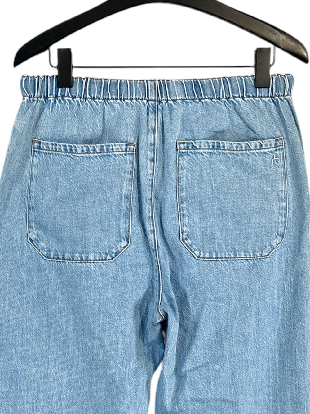 NWT Rag & Bone Wide Leg Lori Beach Pants size Small in Wentworth Light Wash - Picture 8 of 8